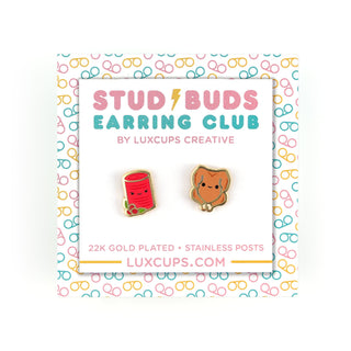 LuxCups Creative Stud Earrings November Earrings - Stud Buds Earring Club