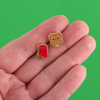 LuxCups Creative Stud Earrings November Earrings - Stud Buds Earring Club