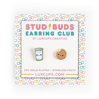 LuxCups Creative Stud Earrings December Earrings - Stud Buds Earring Club