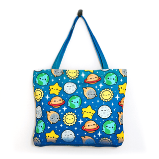 LuxCups Creative Tote Bag Space Buds Tote Bag