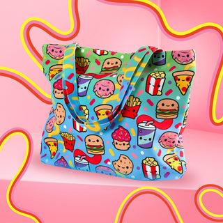 LuxCups Creative Tote Bag Junk Food Tote Bag