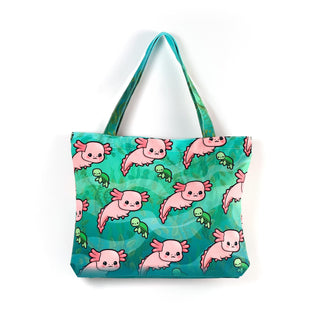 LuxCups Creative Tote Bag Axolotl Tote Bag