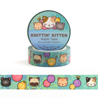 LuxCups Creative Washi Tape Knittin' Kitten Washi Tape
