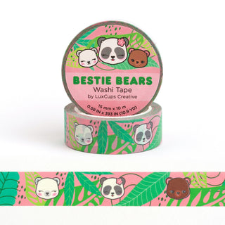 LuxCups Creative Washi Tape Bestie Bears Washi Tape