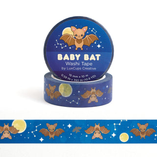 LuxCups Creative Washi Tape Baby Bat Washi Tape