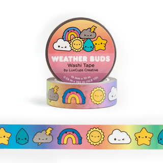 LuxCups Creative Washi Tape Weather Buds Washi Tape