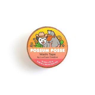 LuxCups Creative Washi Tape Possum Posse Washi Tape
