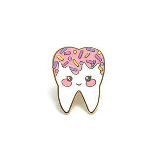 Pink Sweet Tooth Enamel Pin