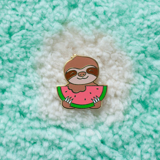 Slothermelon Enamel Pin