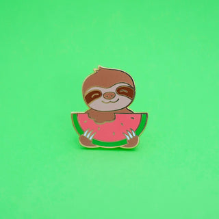 Slothermelon Enamel Pin