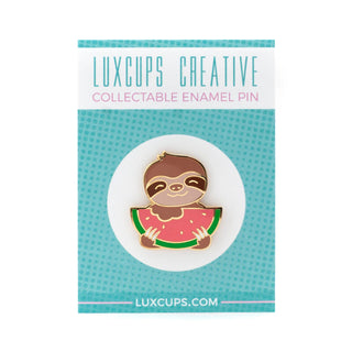 Slothermelon Enamel Pin