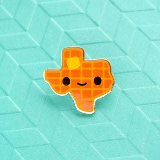 Texas Waffle Enamel Pin