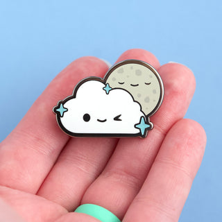 Sparkle Cloud Enamel Pin