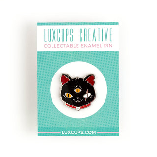 Gritty Kitty Enamel Pin