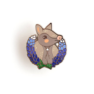 Laurel Armadillo Enamel Pin