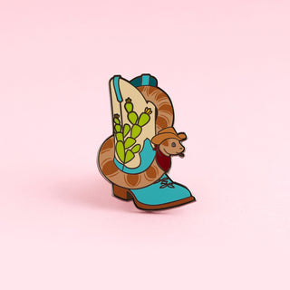 Snake In My Boot Enamel Pin