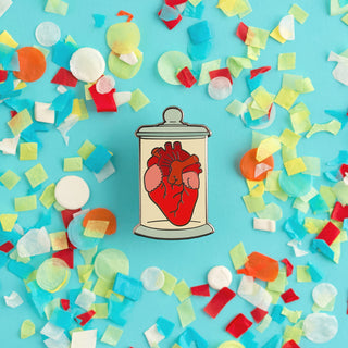 Heart Jar Enamel Pin