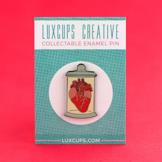 Heart Jar Enamel Pin