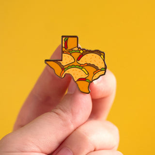 Texas Tacos Enamel Pin