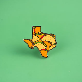 Texas Tacos Enamel Pin