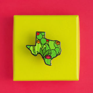 Texas Cacti Enamel Pin