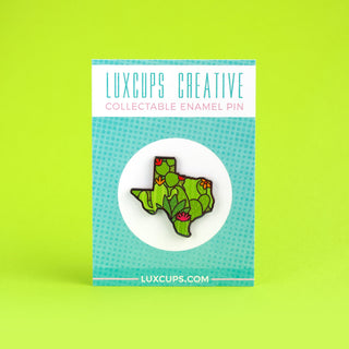 Texas Cacti Enamel Pin