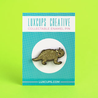 Horned Toad Enamel Pin