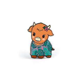 MooMu Cow Enamel Pin