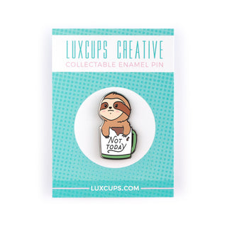 Sloth Mug Enamel Pin