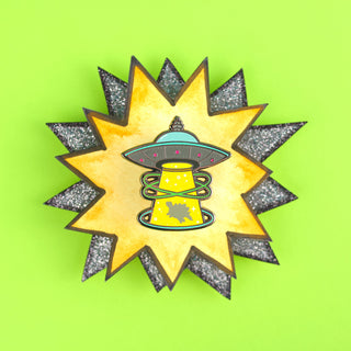 Stego UFO Enamel Pin