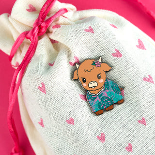 MooMu Cow Enamel Pin