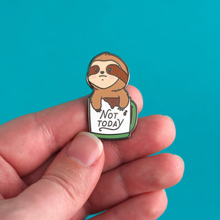 Sloth Mug Enamel Pin