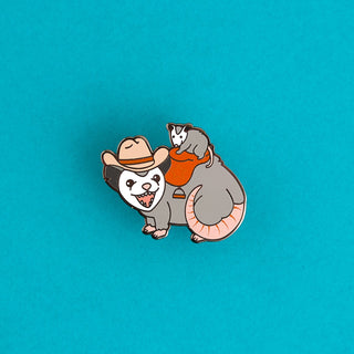 Possum Posse Enamel Pin