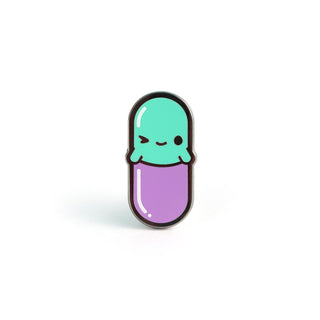 Happy Pill Enamel Pin