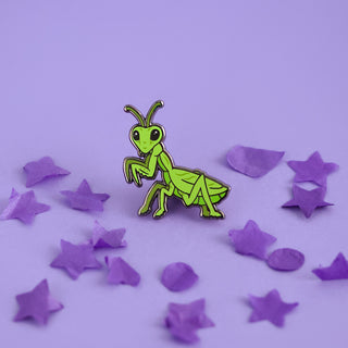 Praying Mantis Enamel Pin